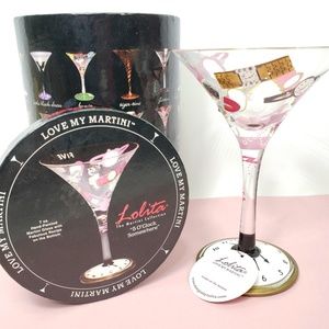 Lolita “It’s 5 o’clock Somewhere” Martini Glass and Box
